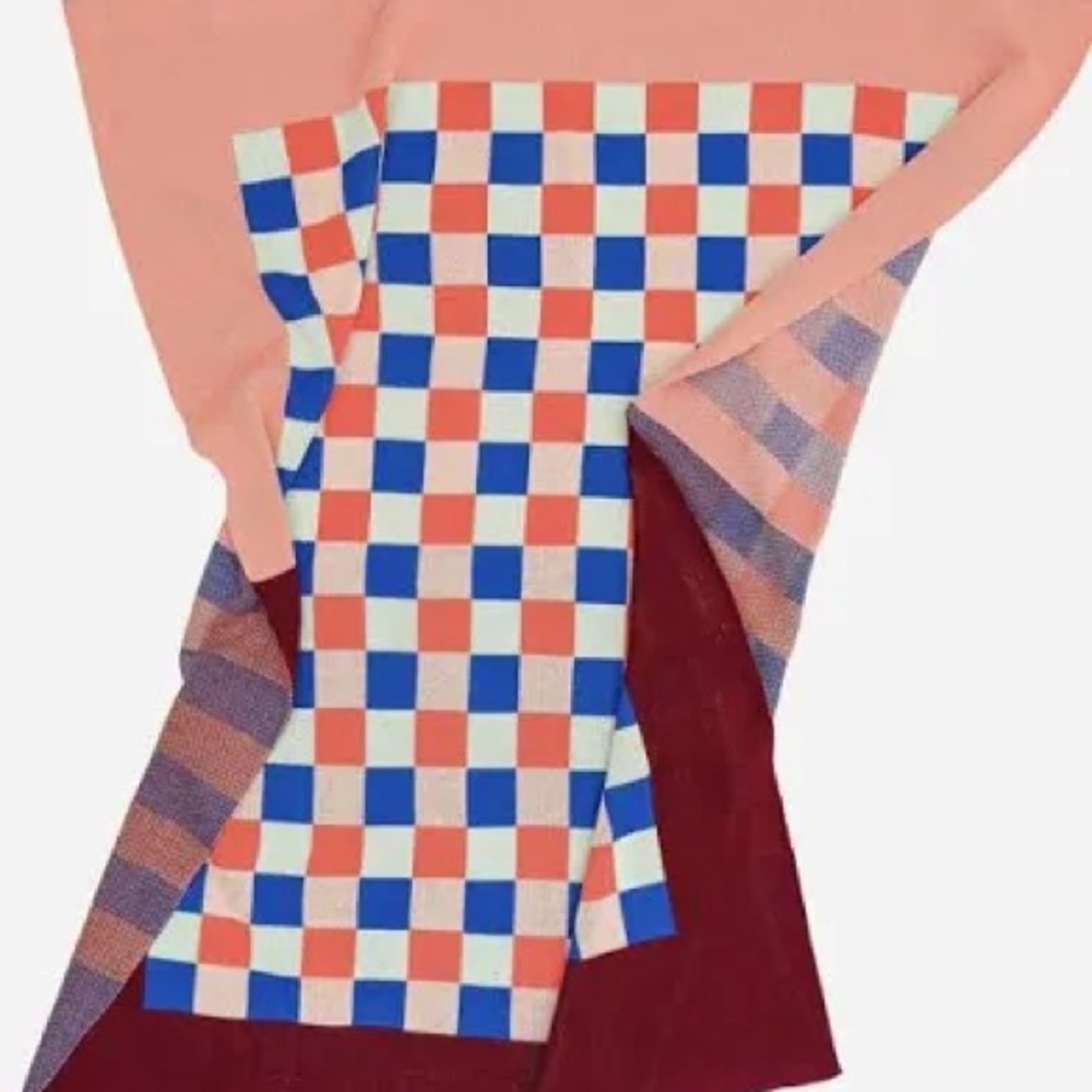 Verloop. NEW. Gingham Check Knit Throw.